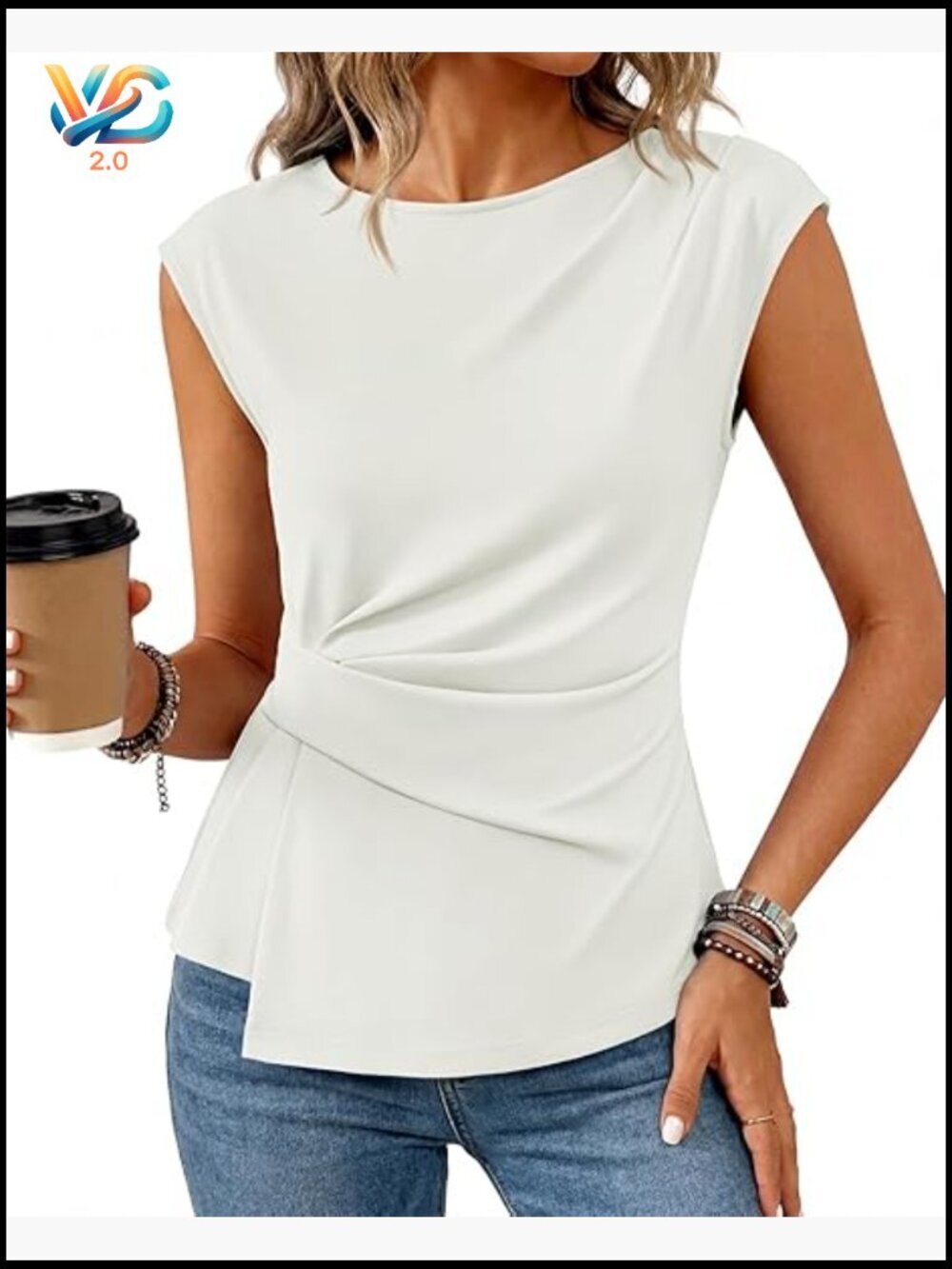 Short Sleeve Peplum Blouse Business Casual Crew Neck Work Top Trendy Tunic